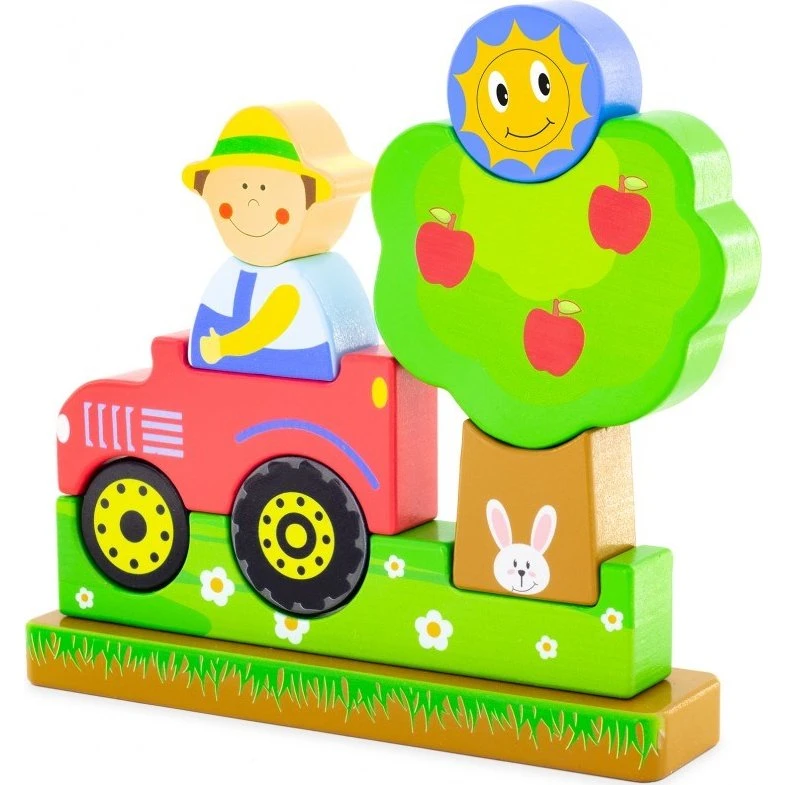 Ulysse Puzzle Magnétique Ferme - Bois +10 mois