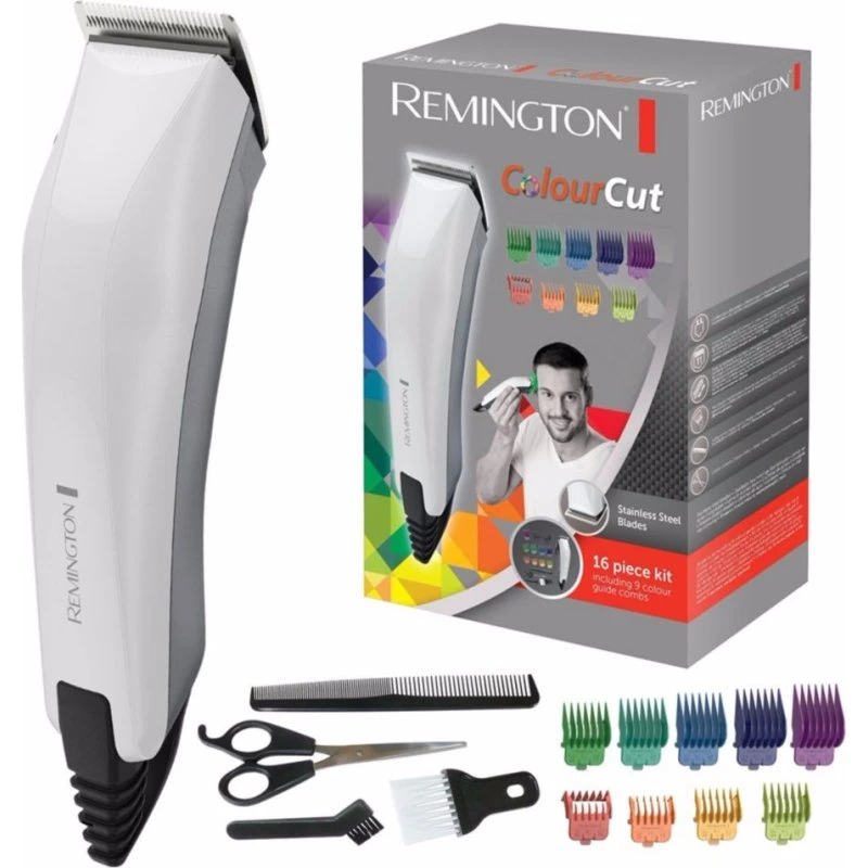 Remington HC5035 Tondeuse à Cheveux avec 11 Sabots Colorés