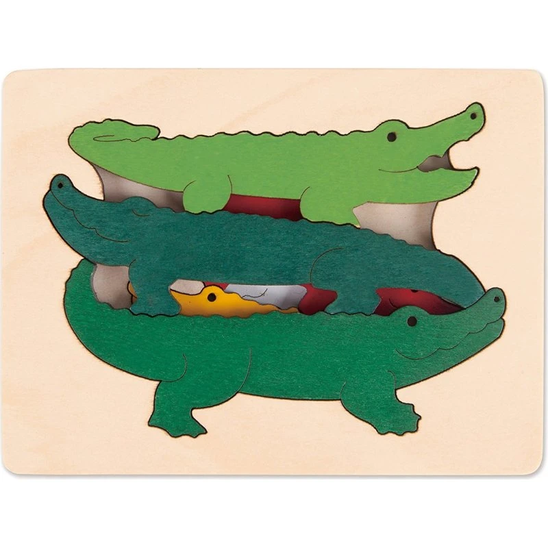 George Luck Puzzle Crocodiles 6 pièces