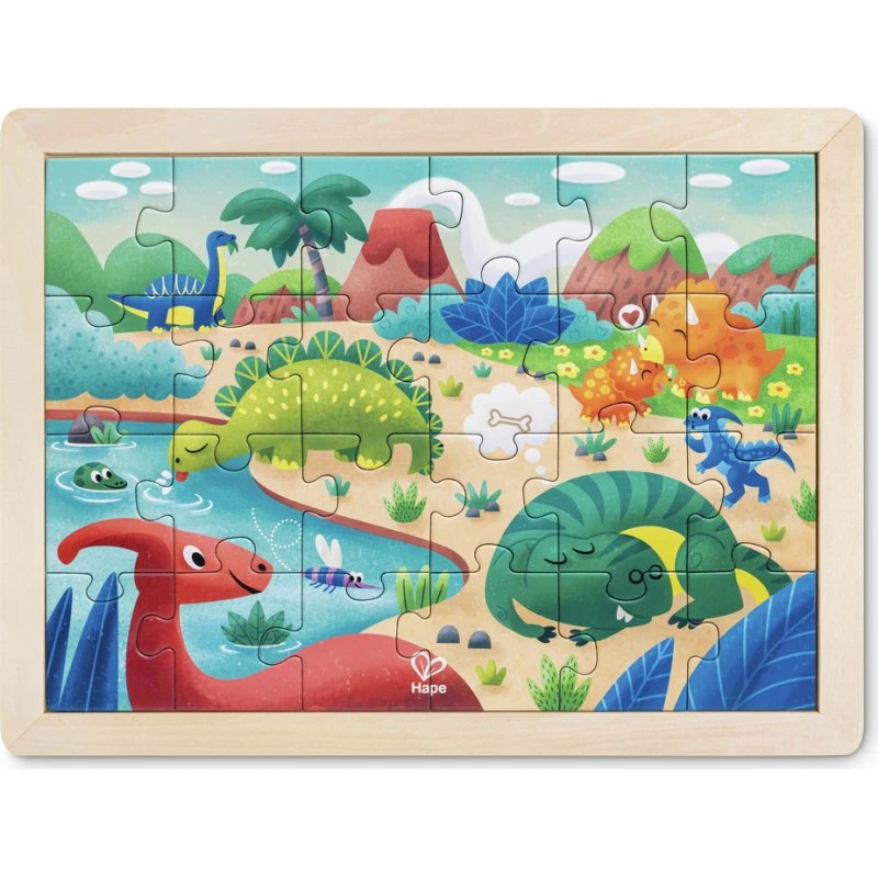Hape Puzzle Dinosaures 24 pièces 2 en 1
