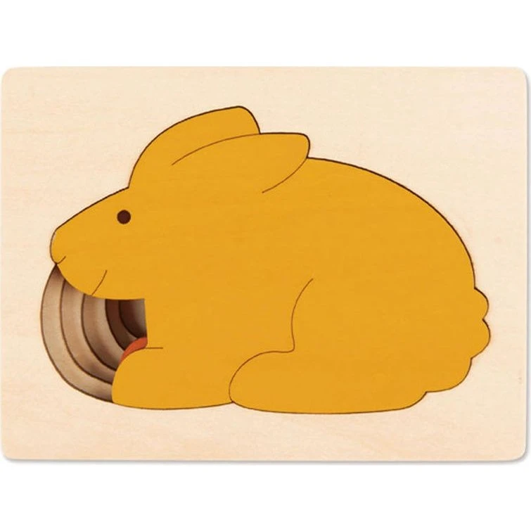 Hape 5 Lapins Puzzle Encastrable en Bois