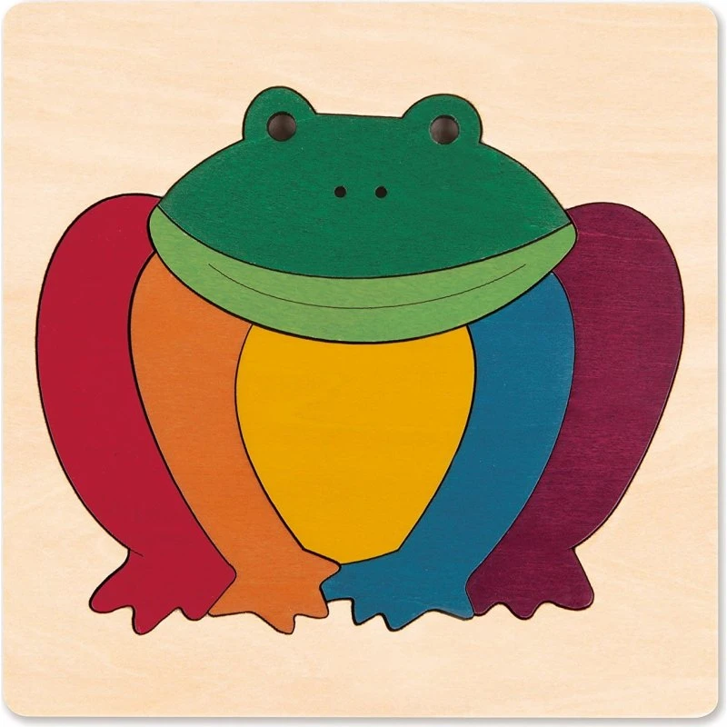 George Luck Puzzle Grenouille Arc-en-ciel 7 pièces