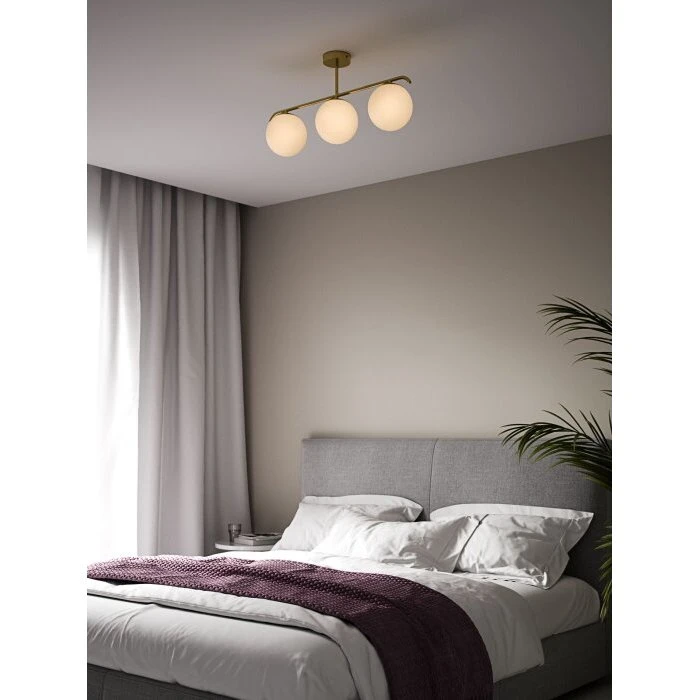Nordlux Grant 3 Plafonnier Laiton