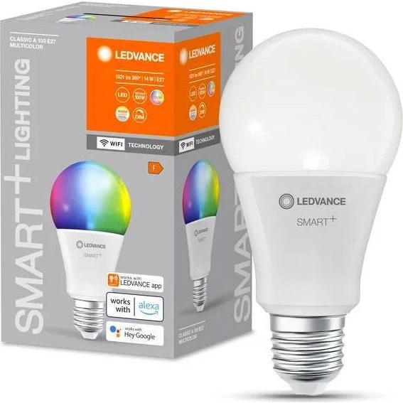 LEDVANCE Smart+ WF A60 E27 RGBW 806lm