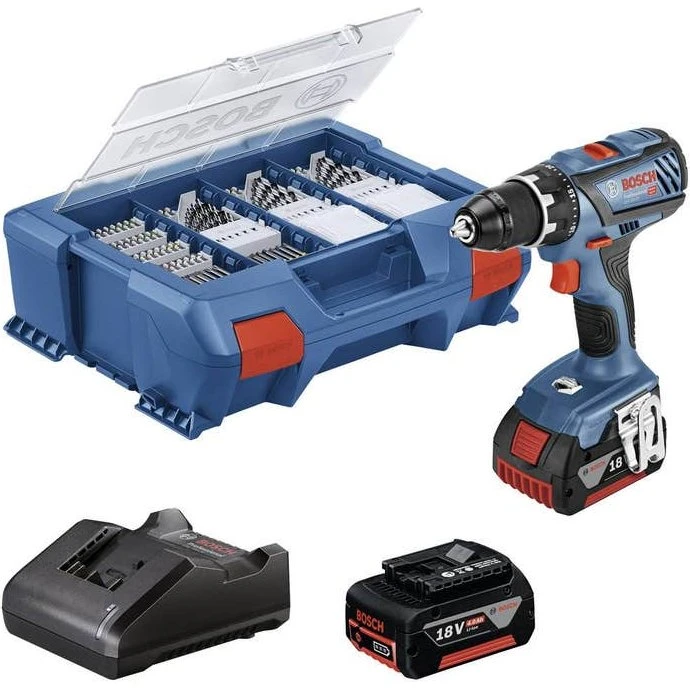 Bosch GSR 18V-28 Perceuse-visseuse 18V + 2 batteries 4Ah