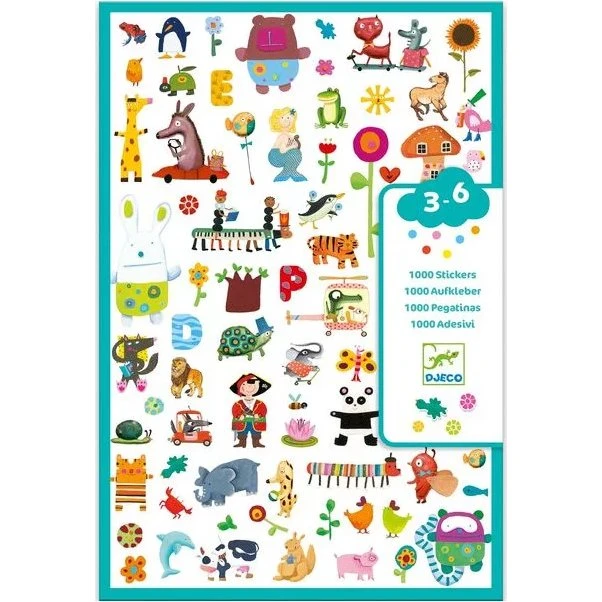 Djeco 1000 Stickers pour les petits