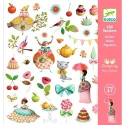 Djeco 160 Stickers Le Goûter des Princesses