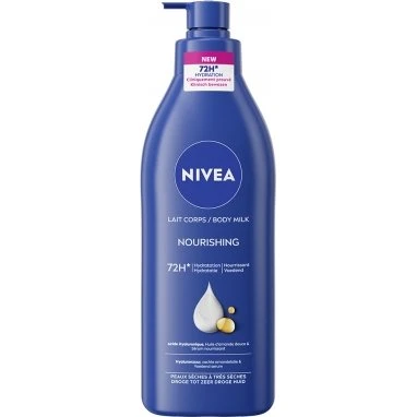 Nivea Lait Corps Nourrissant 72H Peaux Très Sèches 625ml