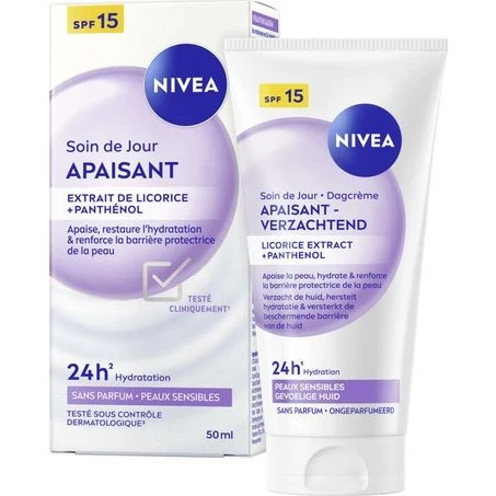 Nivea Soin de Jour Apaisant Peaux Sensibles SPF15 50 ml