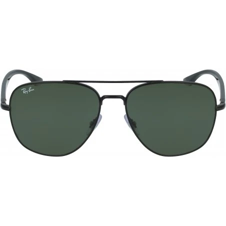 Ray-Ban RB3683 Lunettes Soleil Métal Noir Vert G-15 Polar 56
