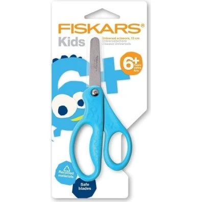 Fiskars Ciseaux 13 cm Bleu pour Enfants 6 ans+