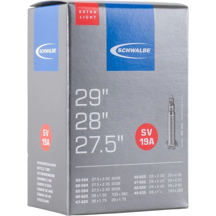 Schwalbe No.19A Chambre à air 27,5/28/29" Extra Light