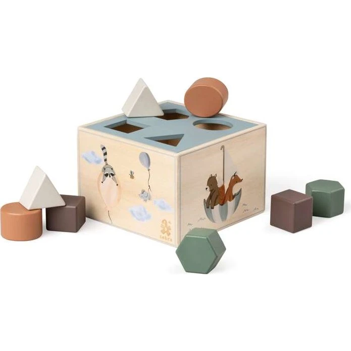 Sebra Boîte à formes Monde de Sebra - Bois