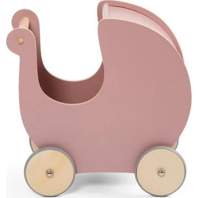 Sebra Dukkevogn i Træ - Rose Blossom