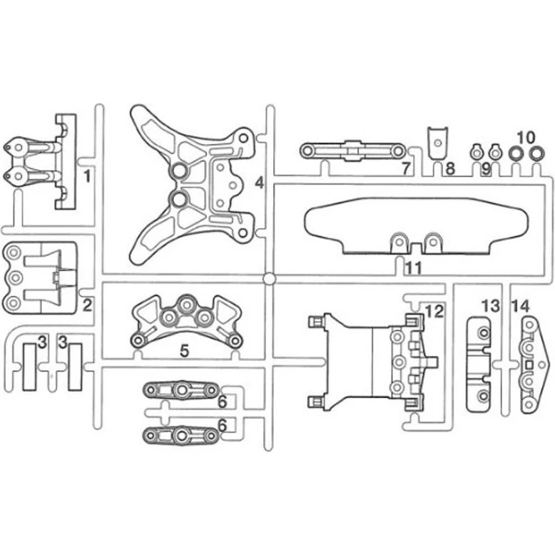 Tamiya Grappe A TT02B 9000562