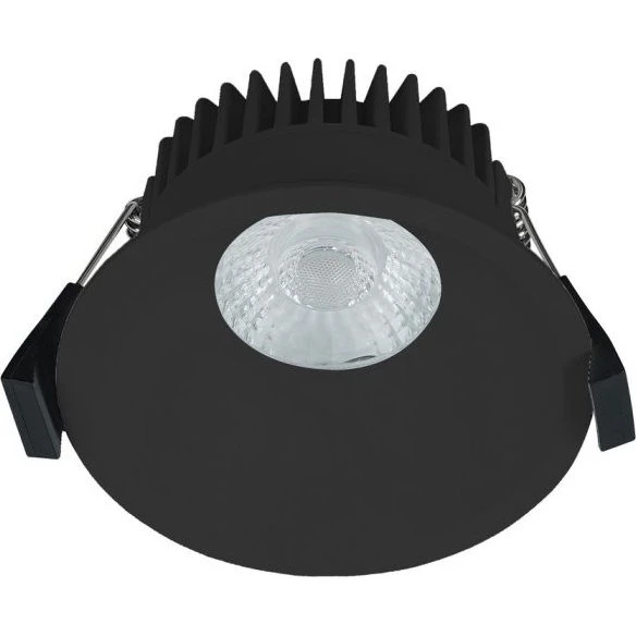 Nordlux Albric Downlight Noir 8W 590lm 90mm IP44