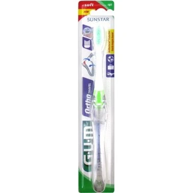 GUM Brosse de Voyage Orthodontique 125 Vert