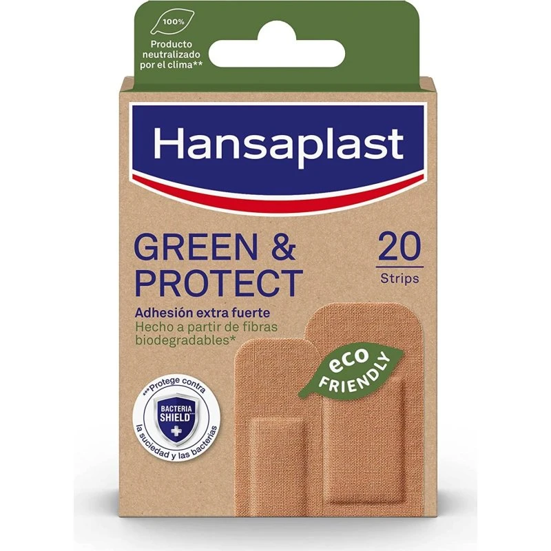 Hansaplast Green & Protect 20 pansements biodégradables