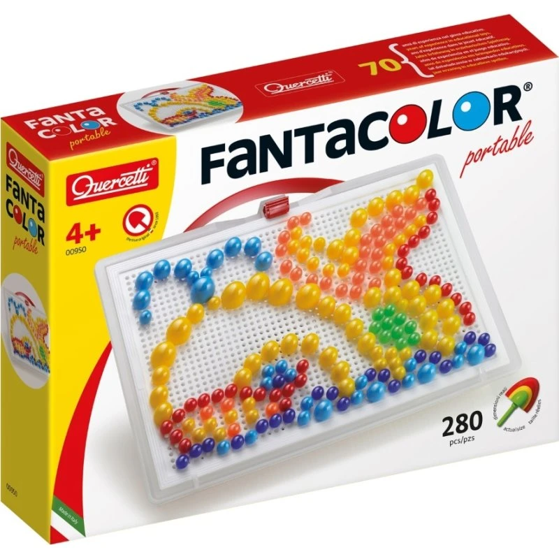 Quercetti Fantacolor Portable - Mosaïque 280 pièces