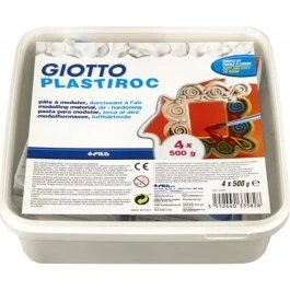 Giotto Plastiroc - Pâte à modeler autodurcissante 2 kg blanc