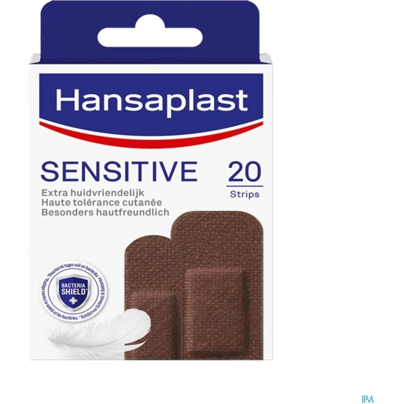 Hansaplast Sensitive Pansements Foncés 20 pièces