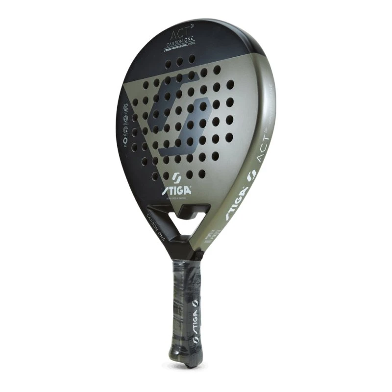 Stiga Act Black/Olive Green - Raquette de padel débutant