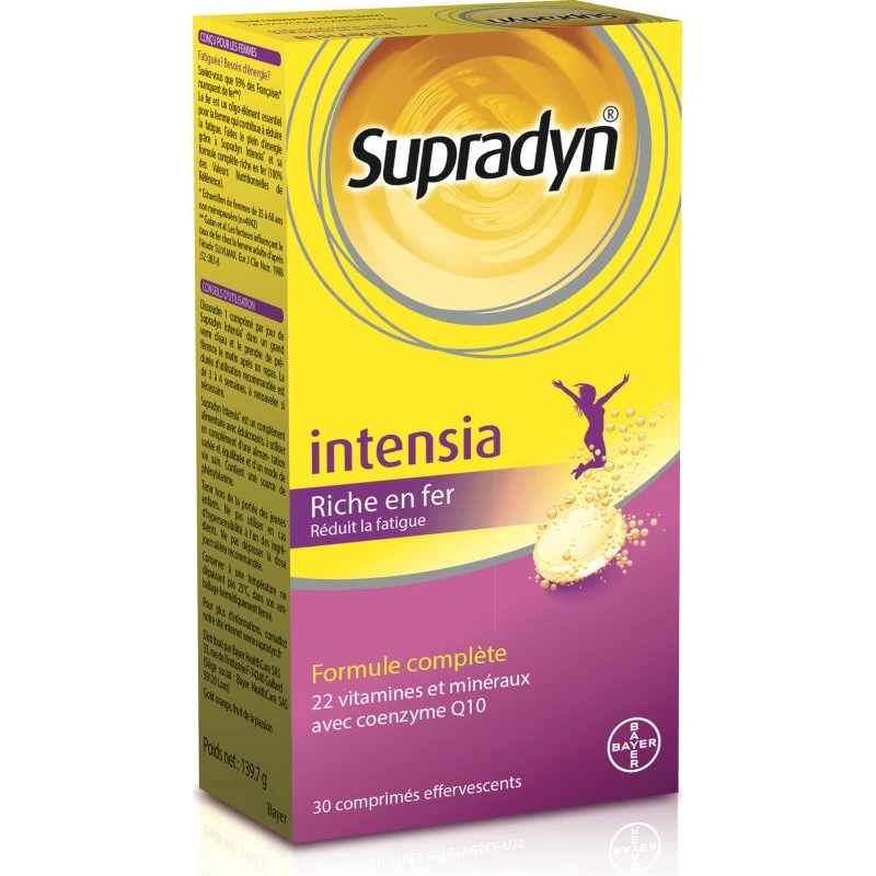 Supradyn Intensia 30 comprimés effervescents