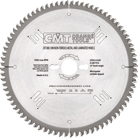 CMT 297.108.14P Scie circulaire 350x32x108D pour aluminium et Trespa