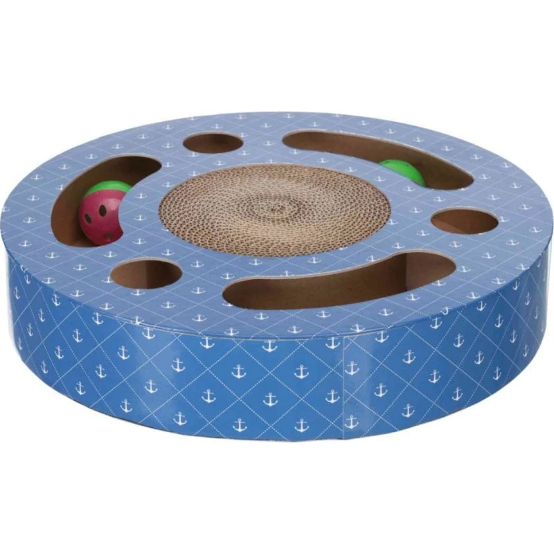 Trixie Tambour à griffer avec balles et catnip - 33 cm