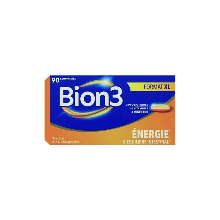 Bion 3 Énergie & Équilibre Intestinal 90 comprimés