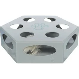 Trixie Jeu pour Chat Plume Tournante 22 cm Bordeaux