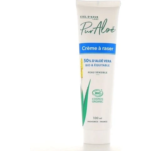 Pur Aloé Crème à Raser Aloe Vera 50% Bio 100 ml