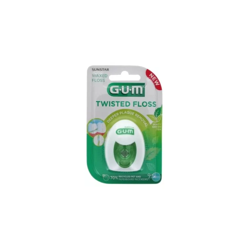 GUM Twisted Floss Fil Dentaire 30 m