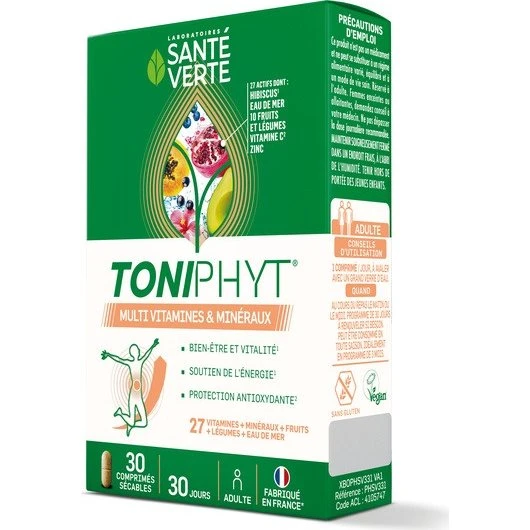 Santé Verte Toniphyt Multivitamines & Minéraux 30 comprimés