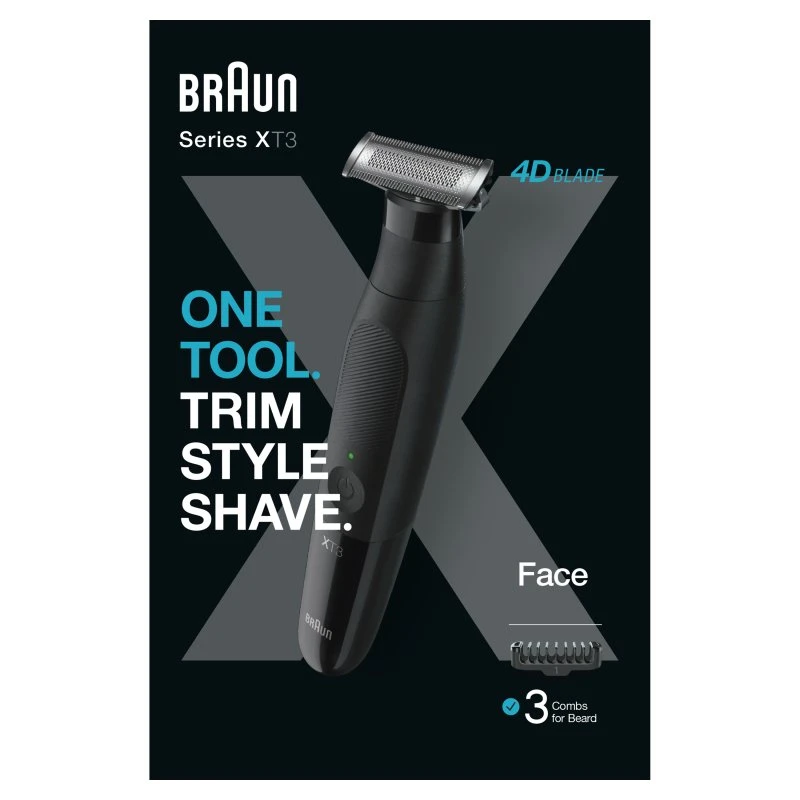 Braun XT3100 Tondeuse Barbe 4D