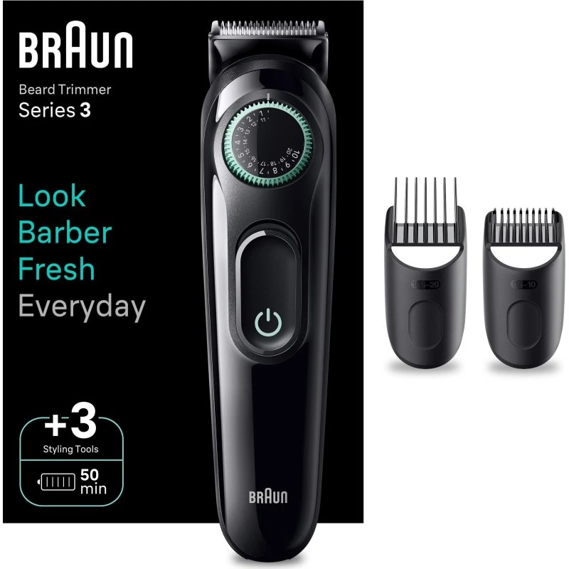 Braun BT3411 Trimmer Noir/Vibrant Green