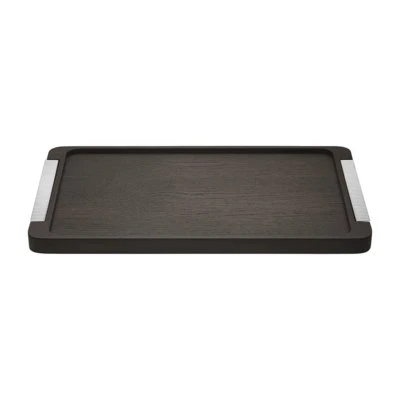 Georg Jensen Plateau Bernadotte Bois & Inox 46 x 28 cm