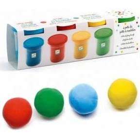 Djeco - Pâte à modeler 4 pots 1er Âge