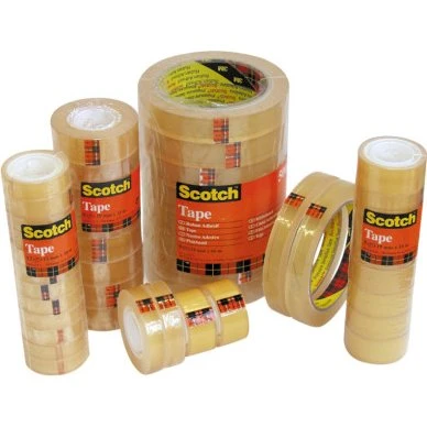 3M Scotch 508 Ruban Adhésif Transparent 15 mm x 66 m (10 Rouleaux)