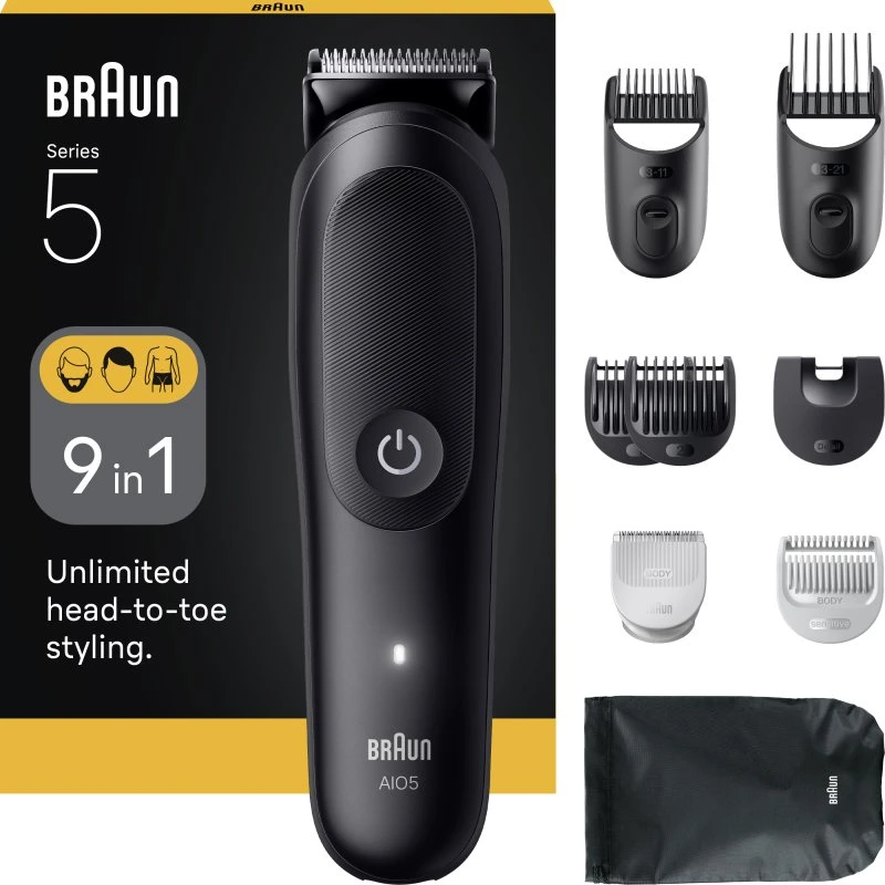 Braun Tondeuse Tout-En-Un Series 5 MGK5540, Noir