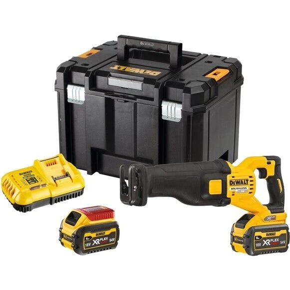 DeWALT DCS389X2-QW Scie sabre XR FLEXVOLT 54V Brushless 2x9Ah