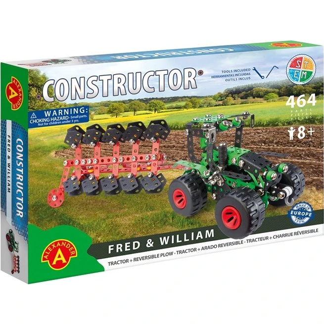 Alexander Toys Constructor Fred et William - Tracteur et Charrue