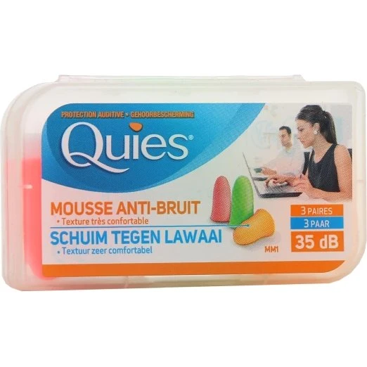 Quies Protection Auditive Mousse - 6 Paires