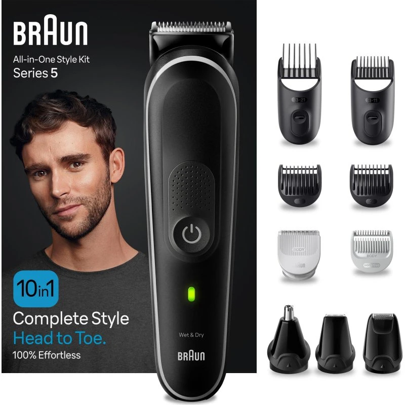 Braun Multigroom Series 5 10-en-1 Noir/Gris