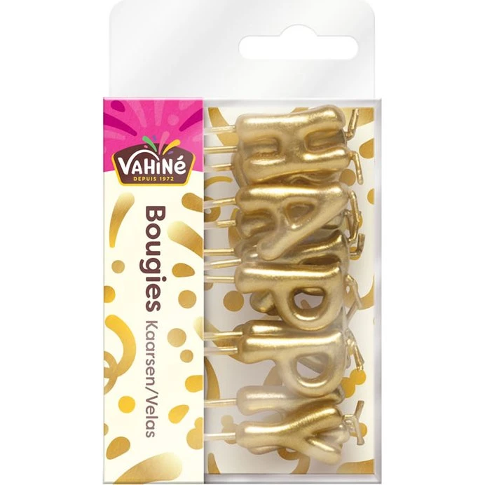 Vahiné Bougies d'anniversaire multicolor