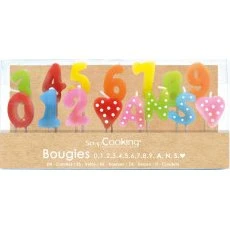ScrapCooking - Set 15 bougies 1,2,3 ans