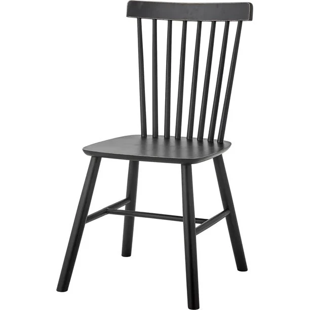 Bloomingville Mill - Chaise de salle à manger noire en bois