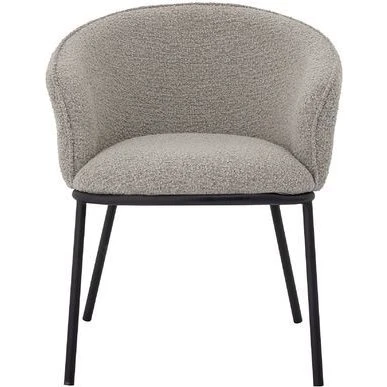 Bloomingville Chaise Cortone Gris avec Accoudoirs