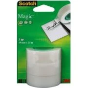 3M Scotch Magic Recharge 3 rouleaux 19 mm x 25 m