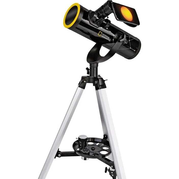 National Geographic Télescope 76/350 + Filtre Solaire + Adaptateur Smartphone